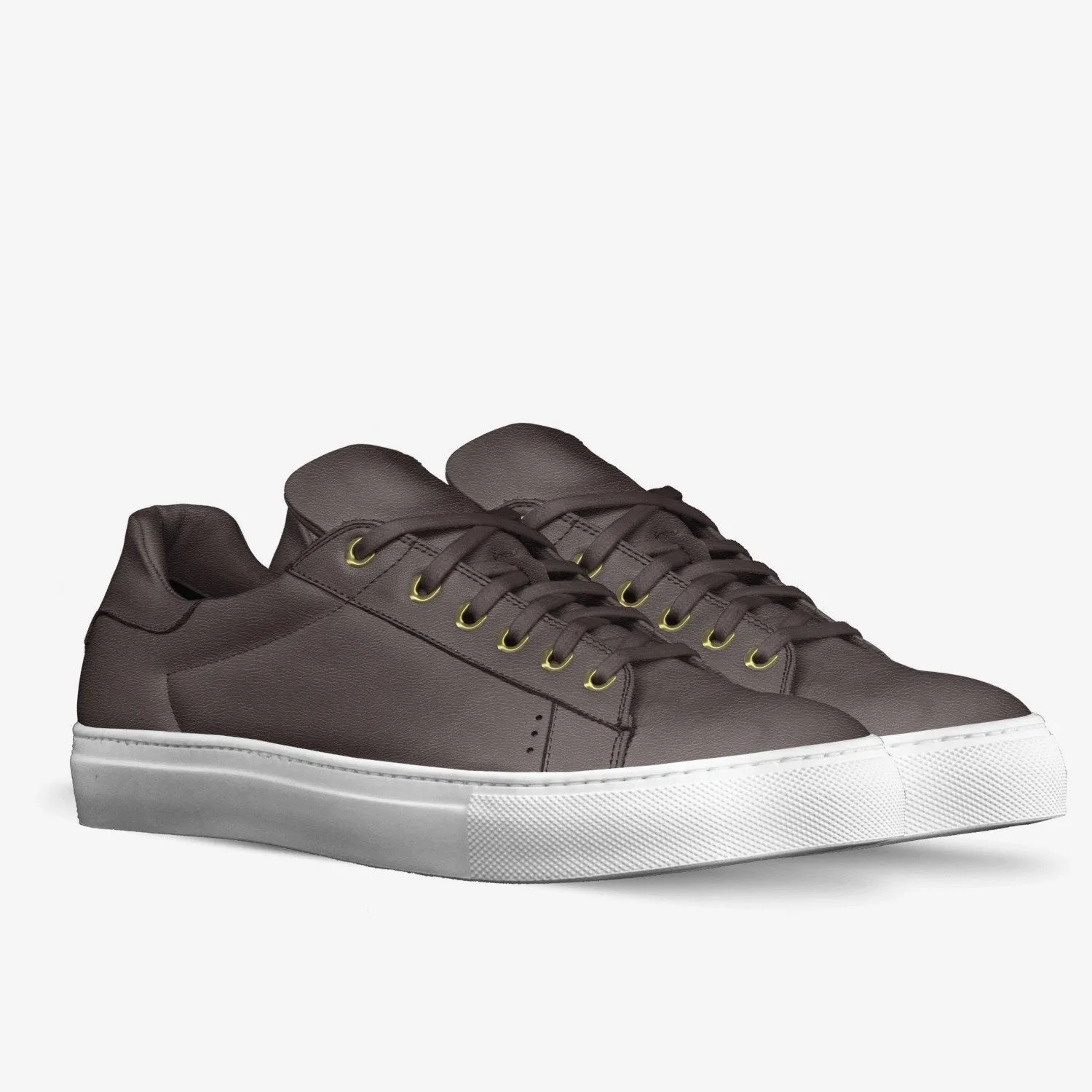 LORENZO LEATHER SNEAKERS IN TOBACCO