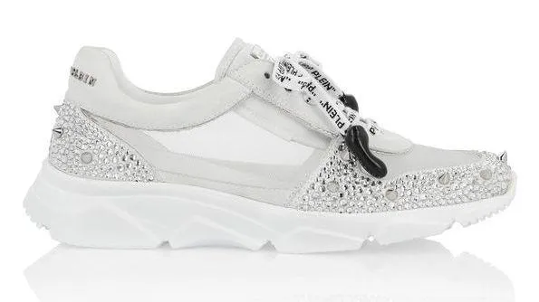 Low-Top Crystal Sneakers