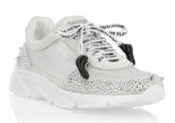 Low-Top Crystal Sneakers