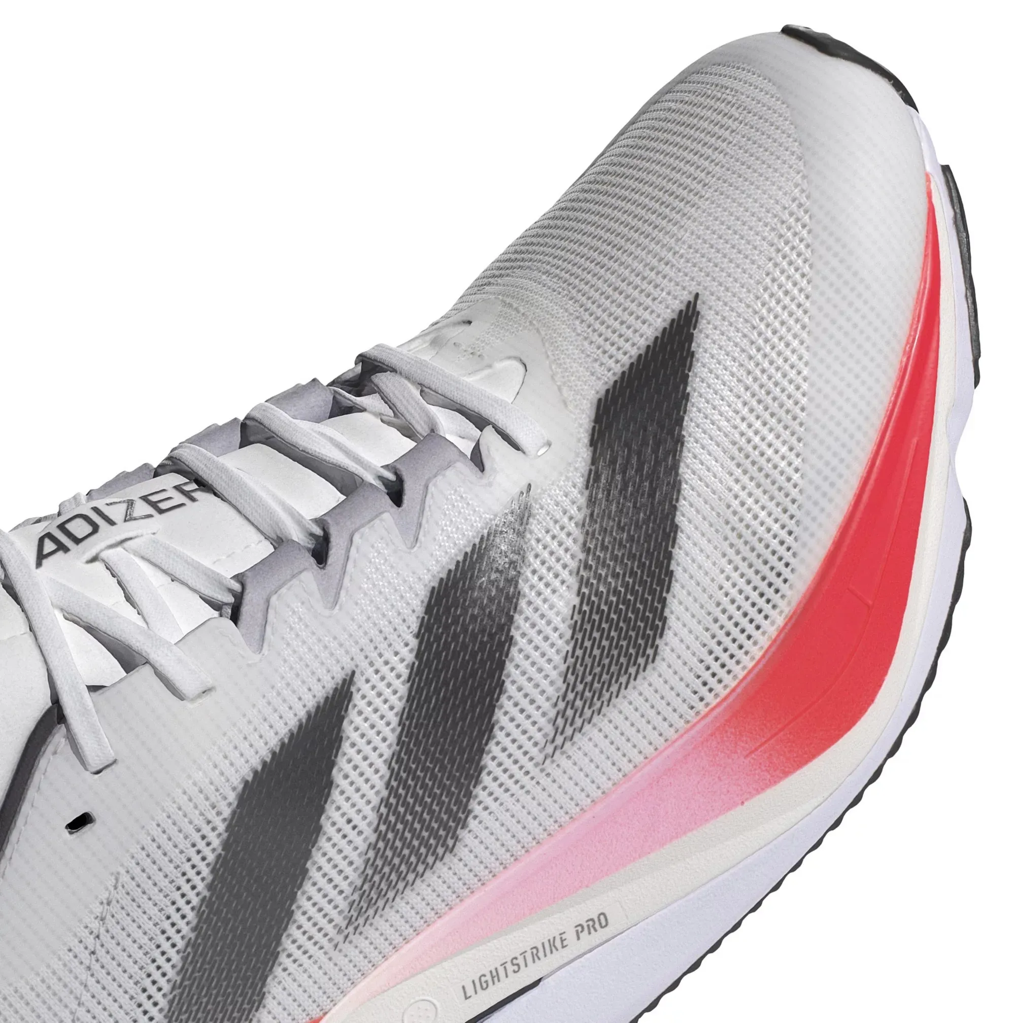 Men’s Adizero Boston 12 (Cloud White/Aurora Met/Solar Red)