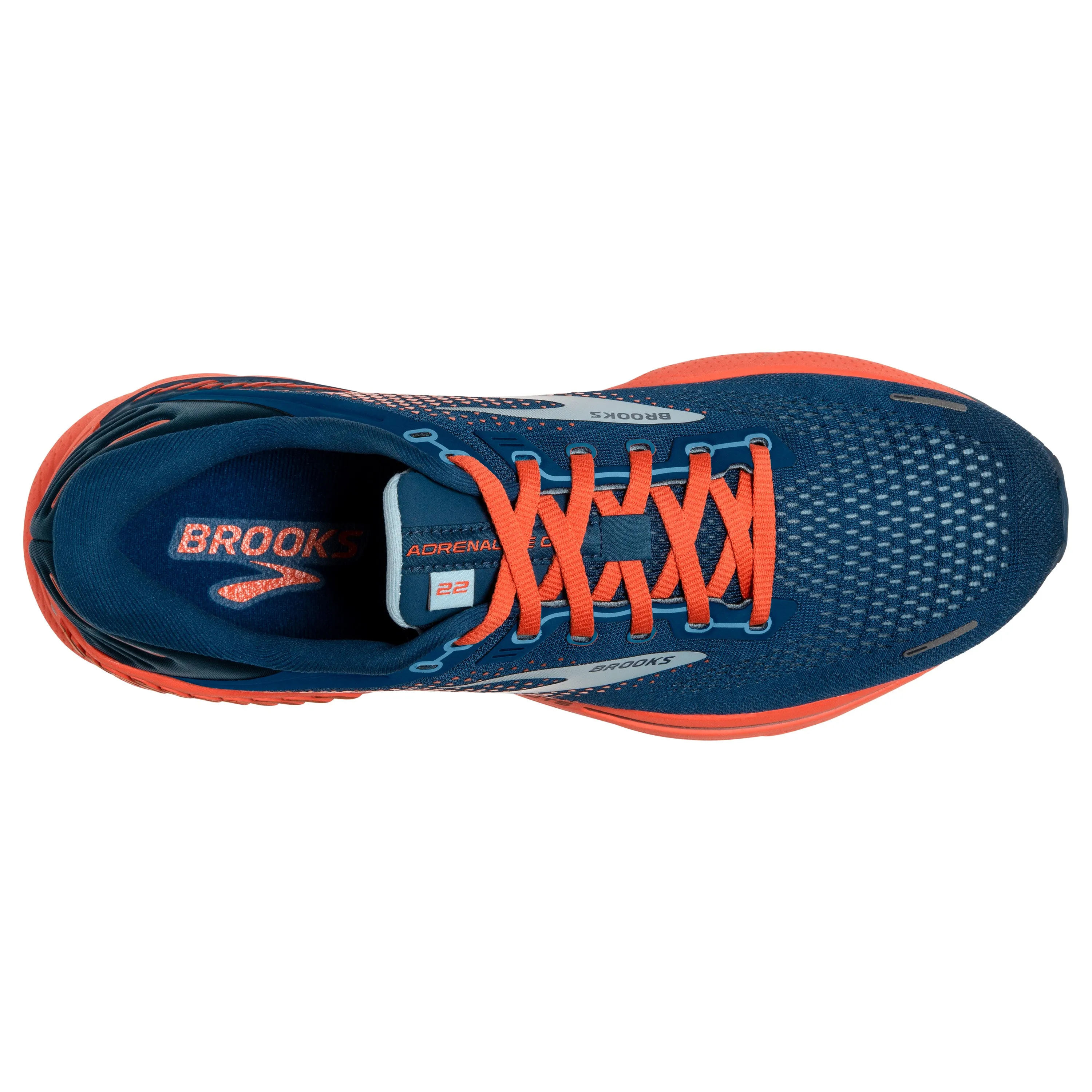 Men's Adrenaline GTS 22 Color: Blue/Light Blue/Orange