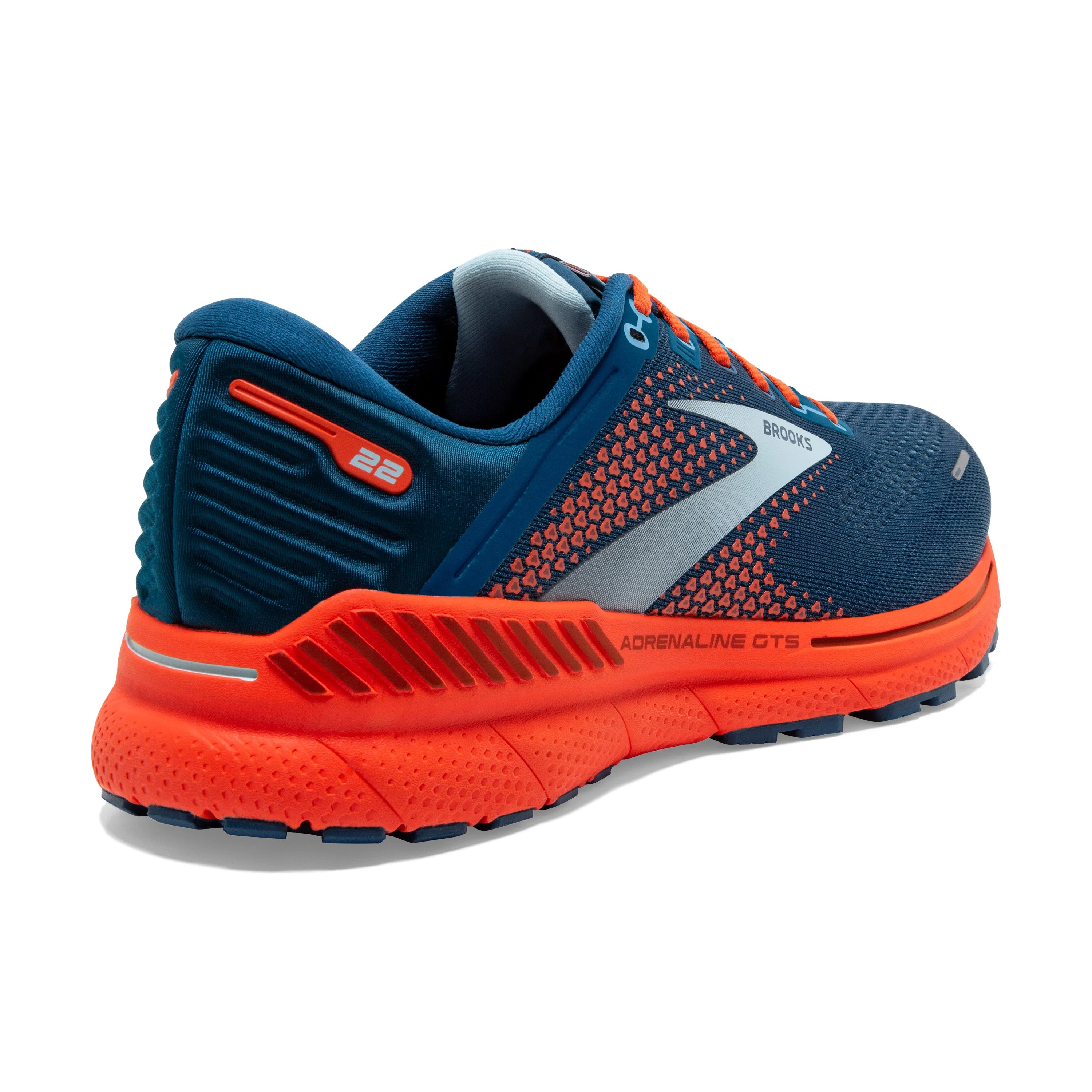 Men's Adrenaline GTS 22 Color: Blue/Light Blue/Orange