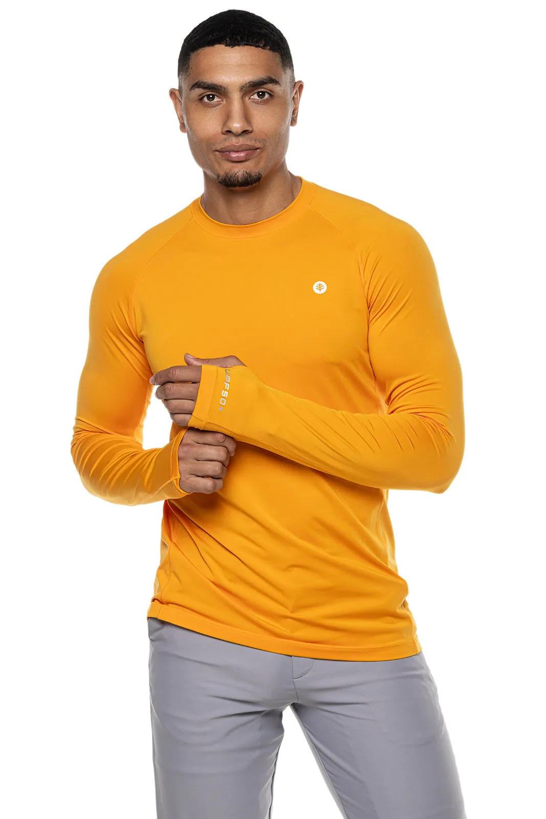 Men's Agility Long Sleeve Performance T-Shirt  |  Apricot Crush