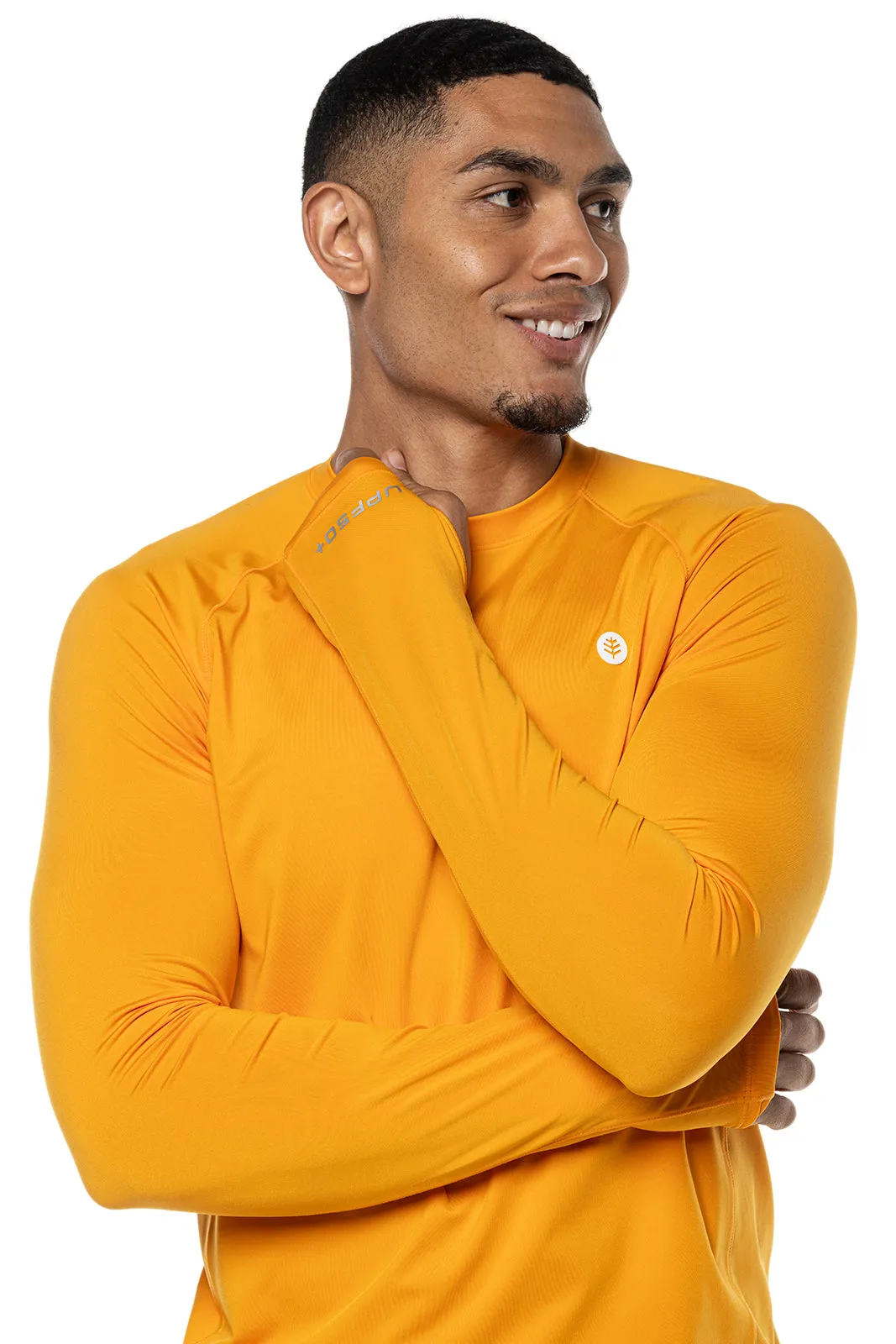 Men's Agility Long Sleeve Performance T-Shirt  |  Apricot Crush