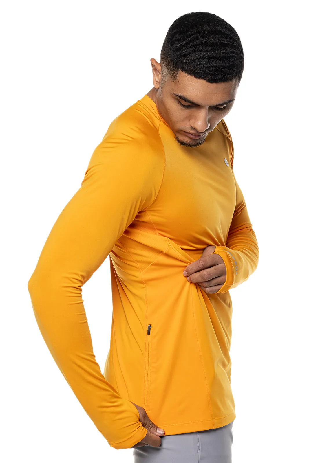 Men's Agility Long Sleeve Performance T-Shirt  |  Apricot Crush