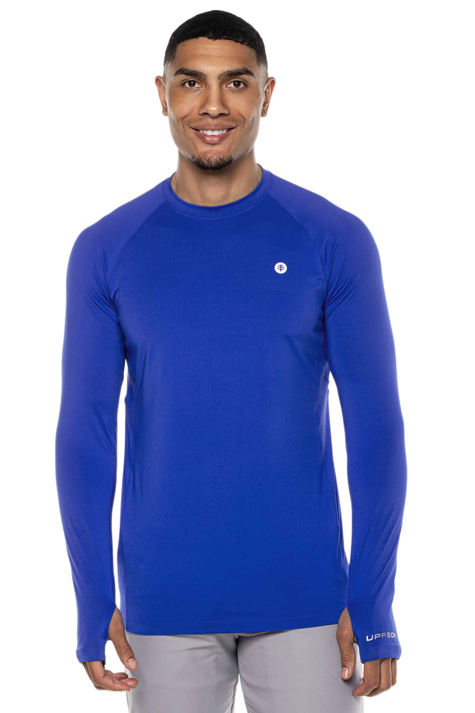 Men's Agility Long Sleeve Performance T-Shirt  |  Baja Blue