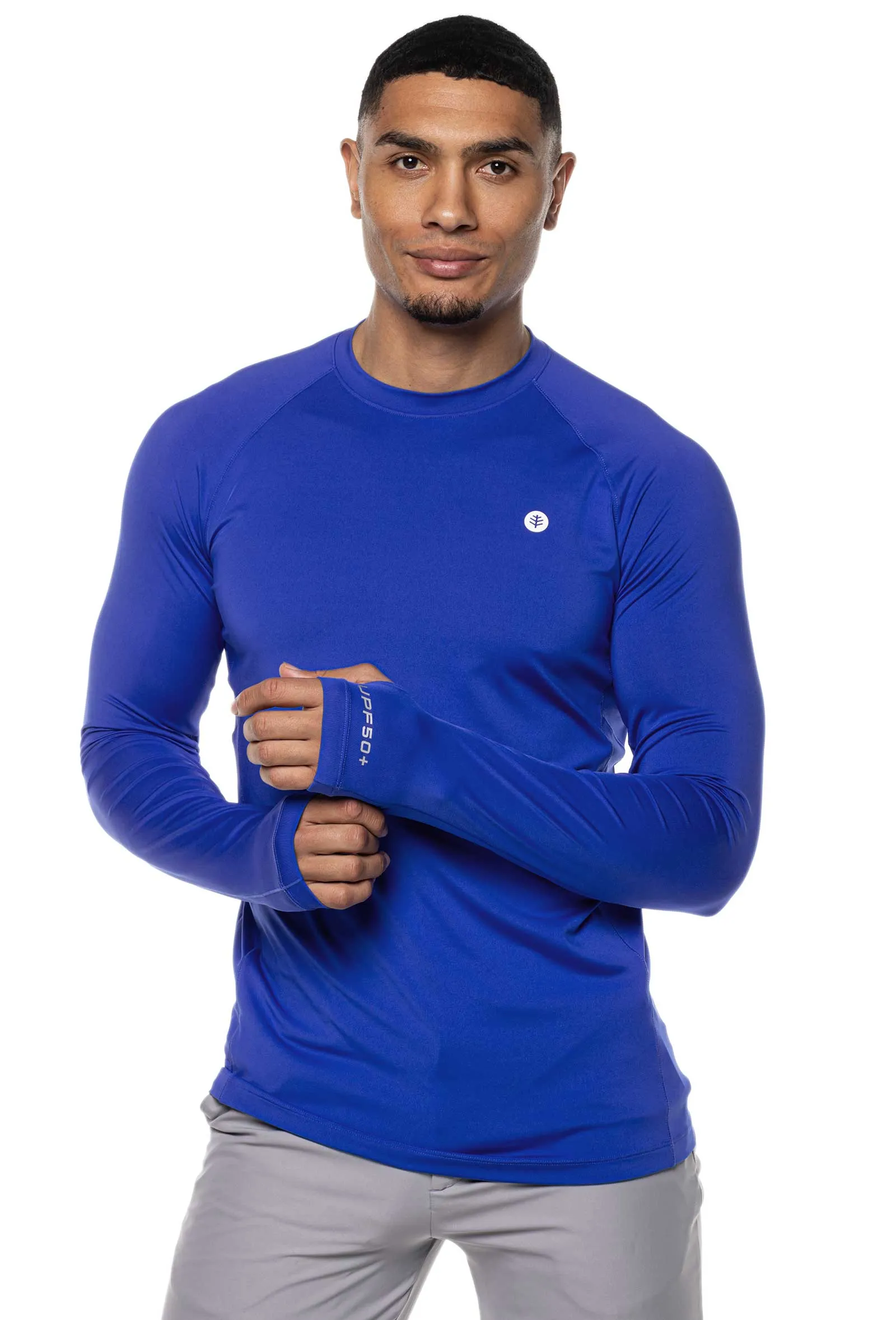 Men's Agility Long Sleeve Performance T-Shirt  |  Baja Blue