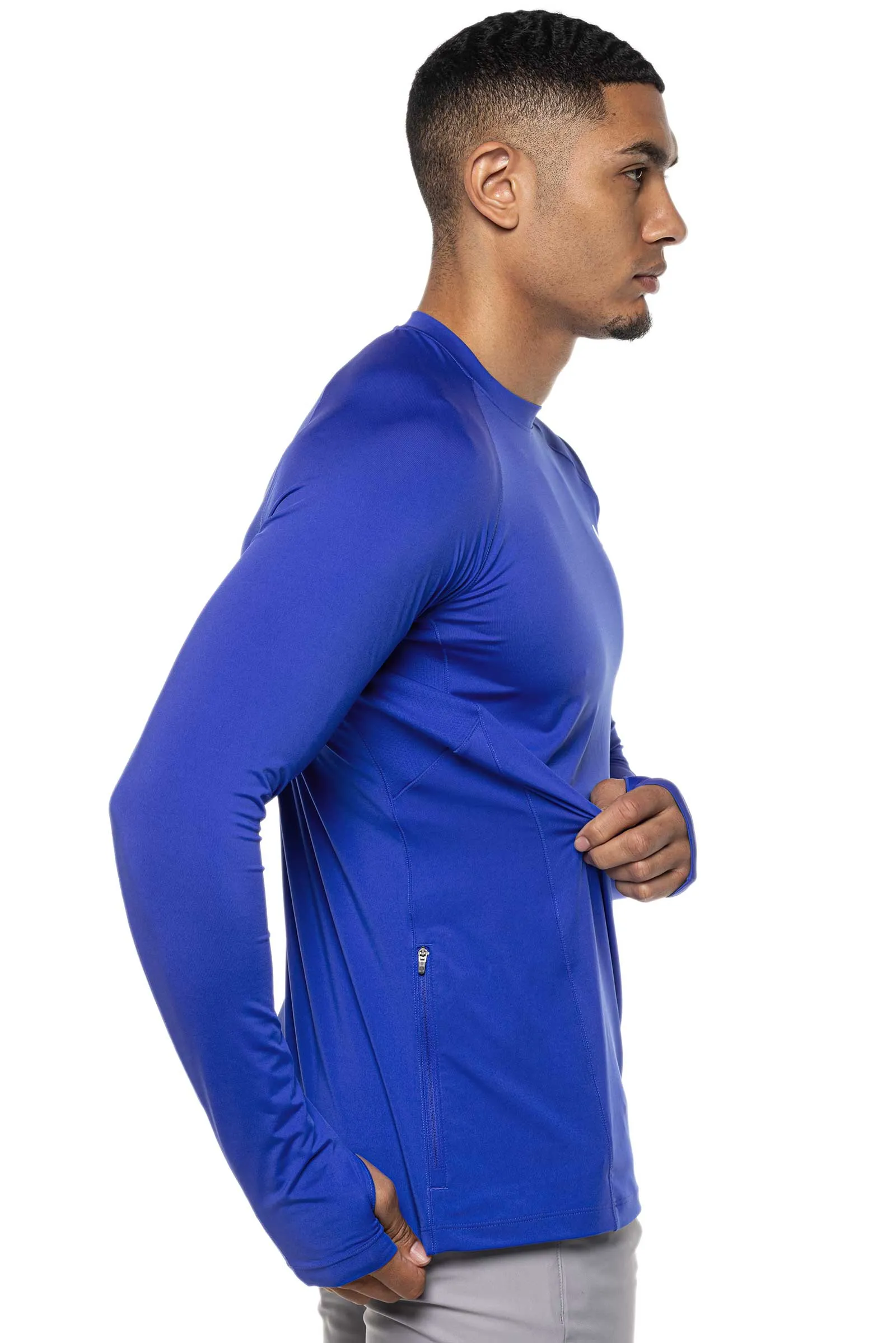 Men's Agility Long Sleeve Performance T-Shirt  |  Baja Blue