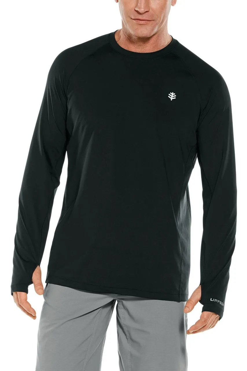 Men's Agility Long Sleeve Performance T-Shirt  |  Black