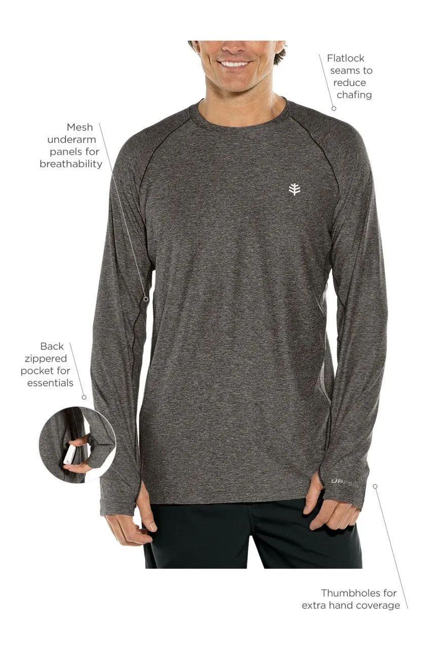 Men's Agility Long Sleeve Performance T-Shirt  |  Charcoal Heather