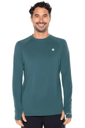 Men's Agility Long Sleeve Performance T-Shirt  |  Midnight Green