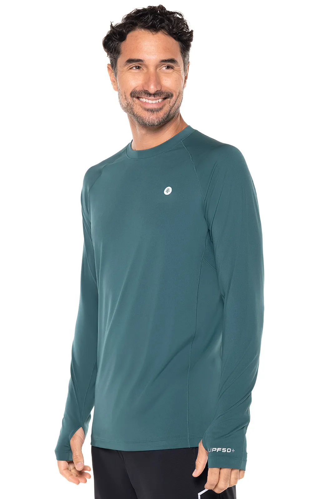 Men's Agility Long Sleeve Performance T-Shirt  |  Midnight Green