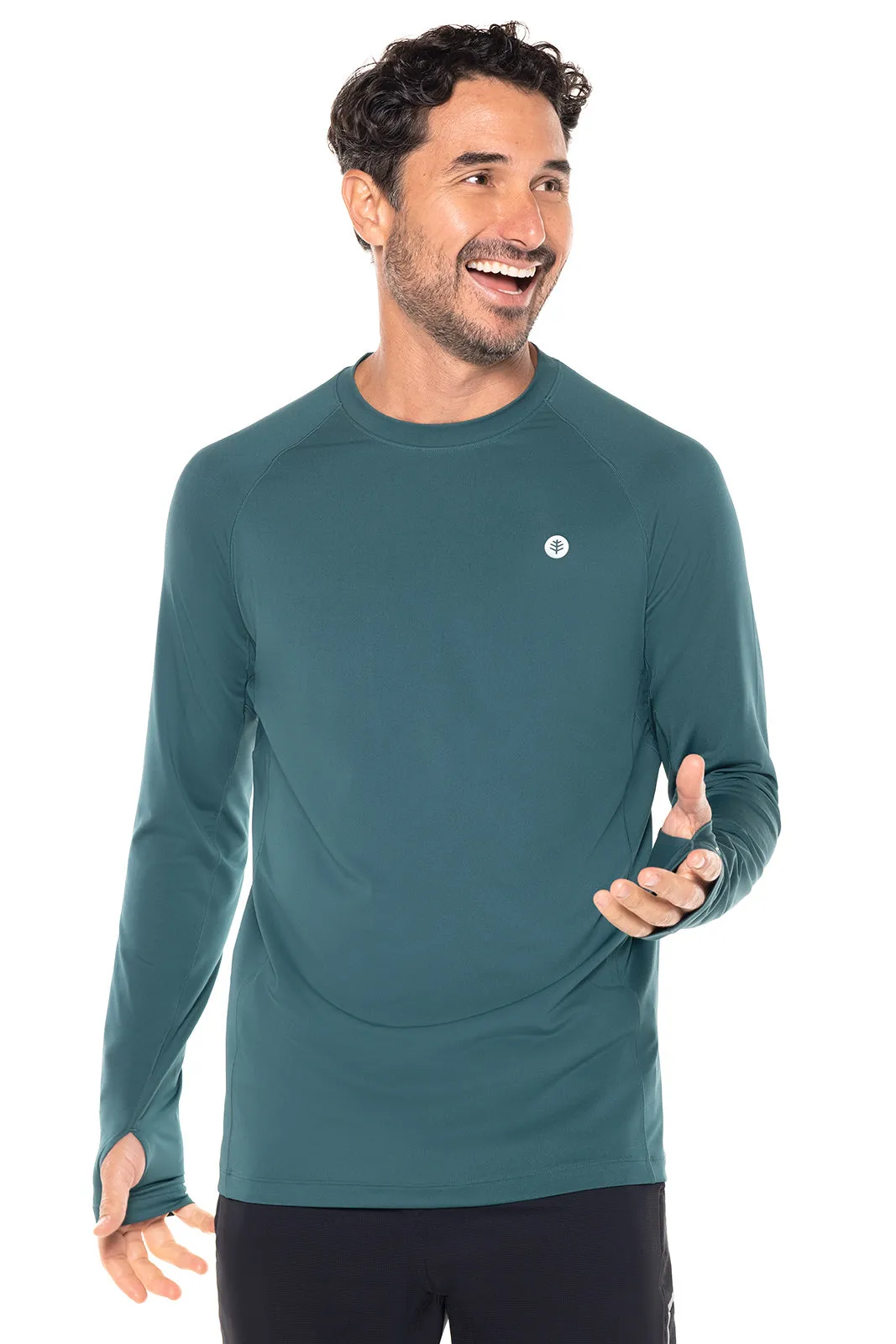 Men's Agility Long Sleeve Performance T-Shirt  |  Midnight Green