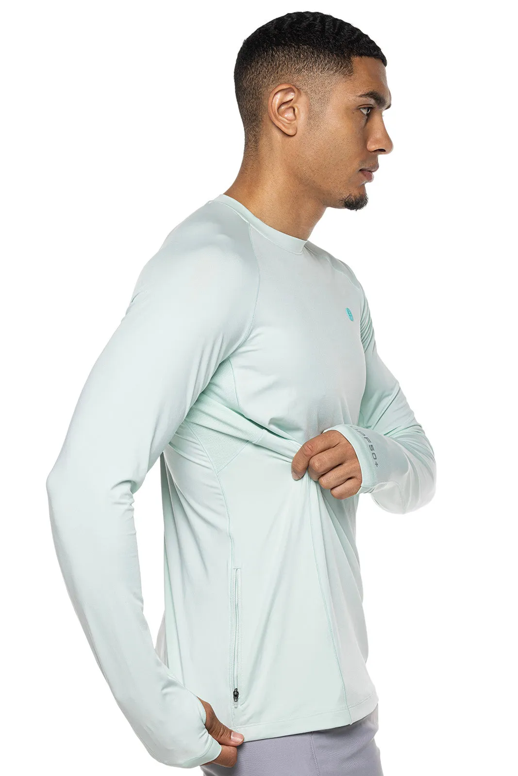 Men's Agility Long Sleeve Performance T-Shirt  |  Misty Aqua