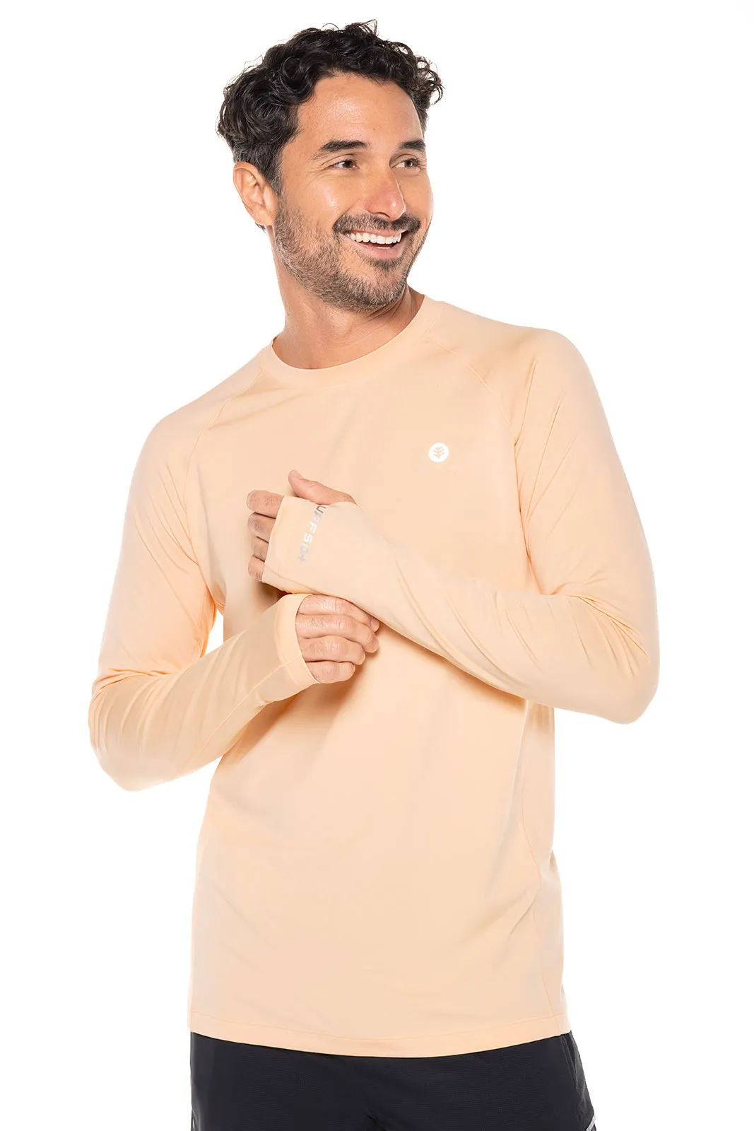 Men's Agility Long Sleeve Performance T-Shirt  |  Peach Fuzz