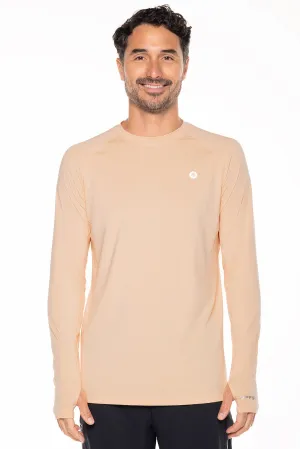 Men's Agility Long Sleeve Performance T-Shirt  |  Peach Fuzz