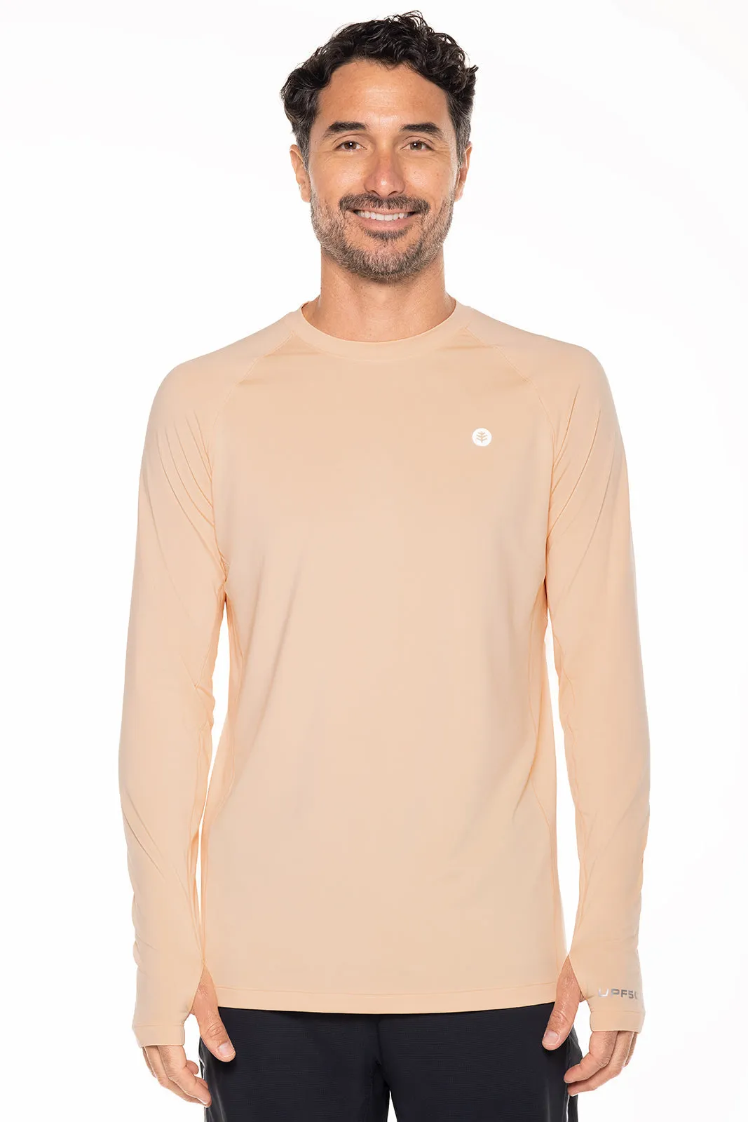 Men's Agility Long Sleeve Performance T-Shirt  |  Peach Fuzz