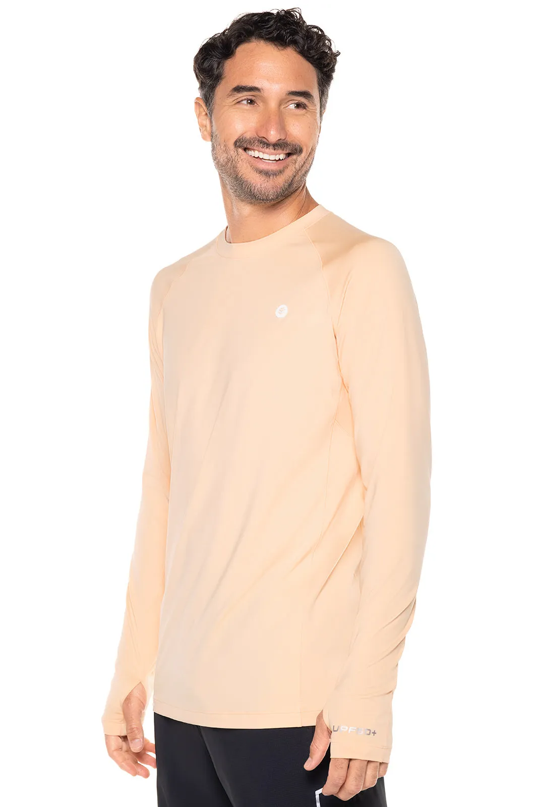 Men's Agility Long Sleeve Performance T-Shirt  |  Peach Fuzz