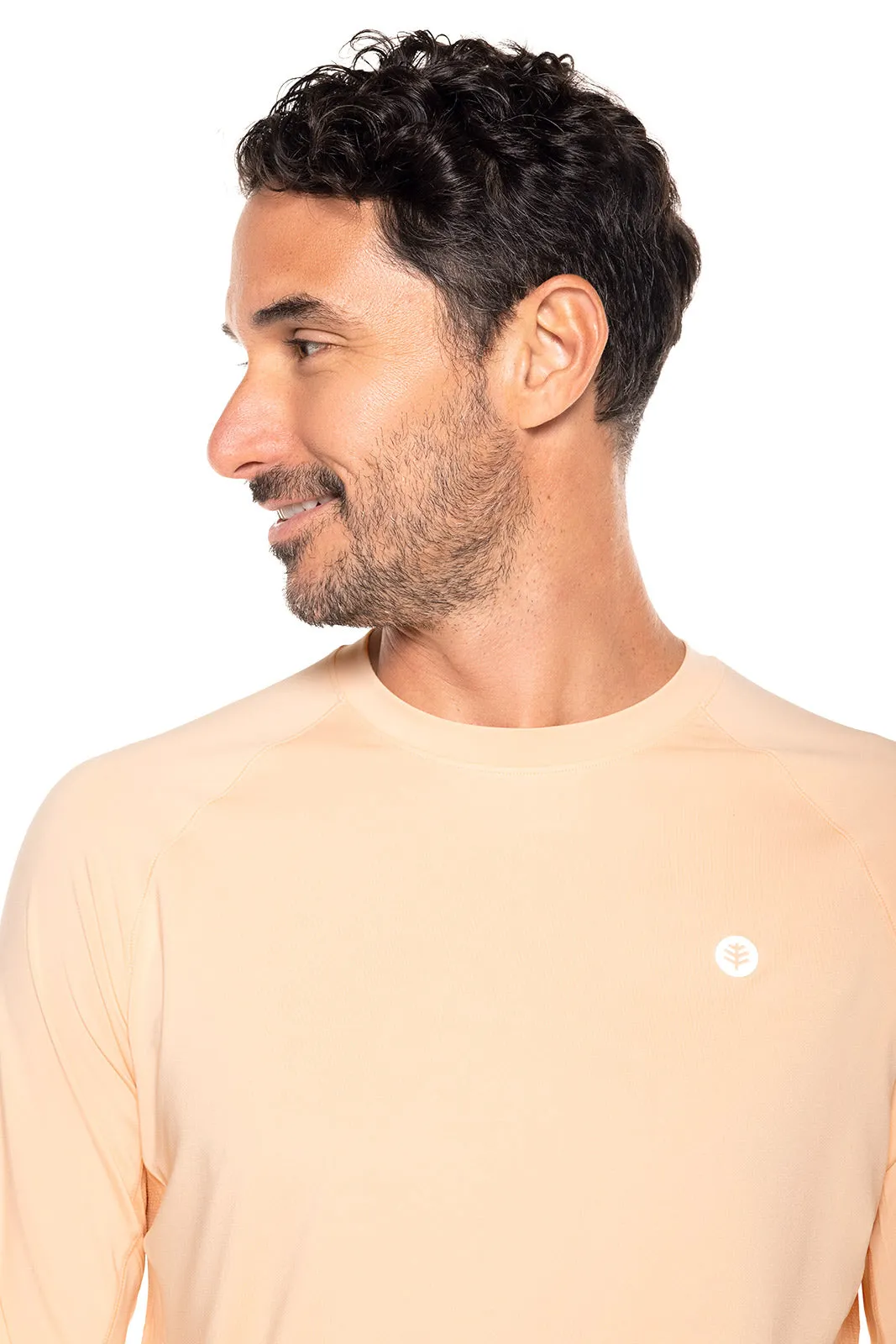 Men's Agility Long Sleeve Performance T-Shirt  |  Peach Fuzz