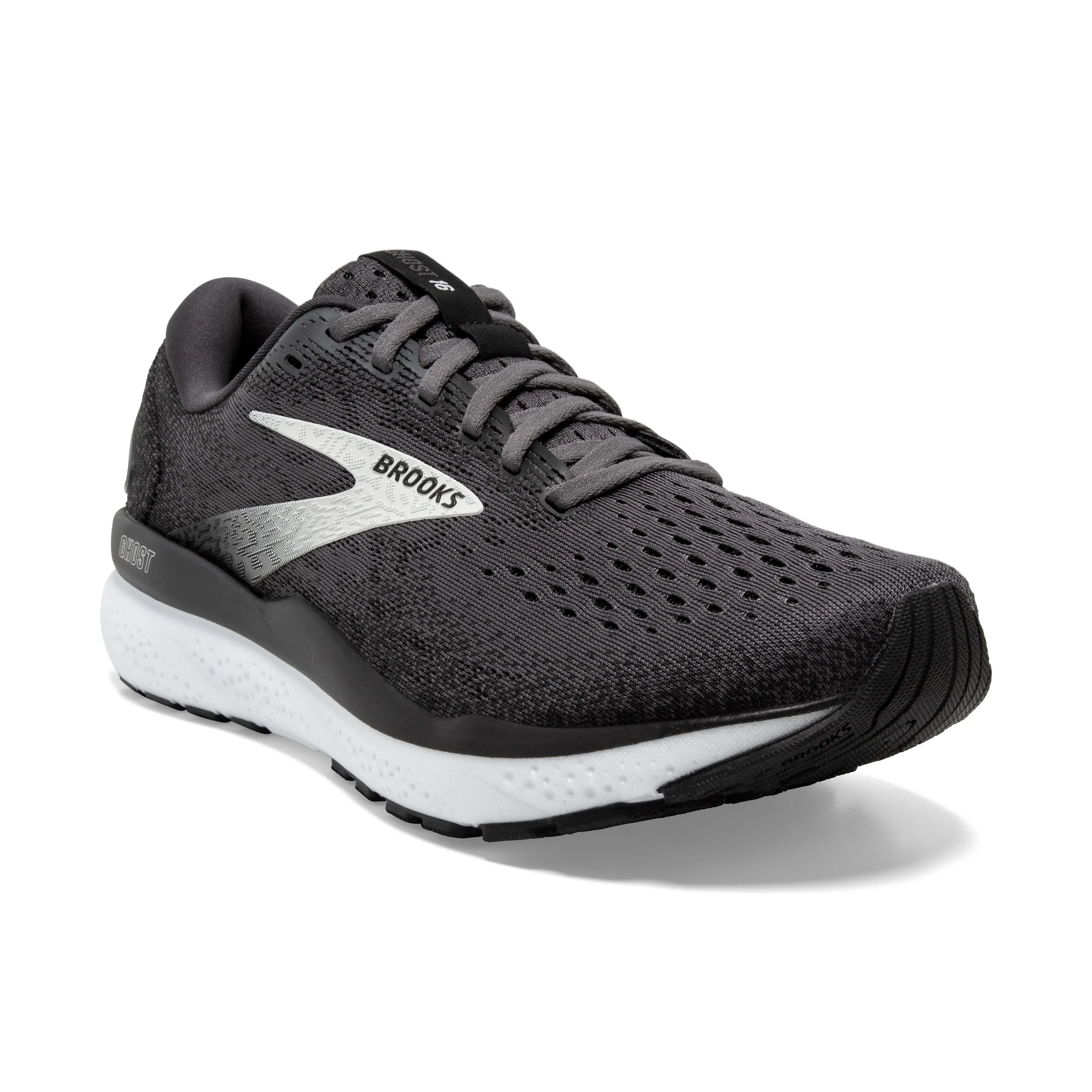 Men's Brooks Ghost 16 Color: Black / Grey / White