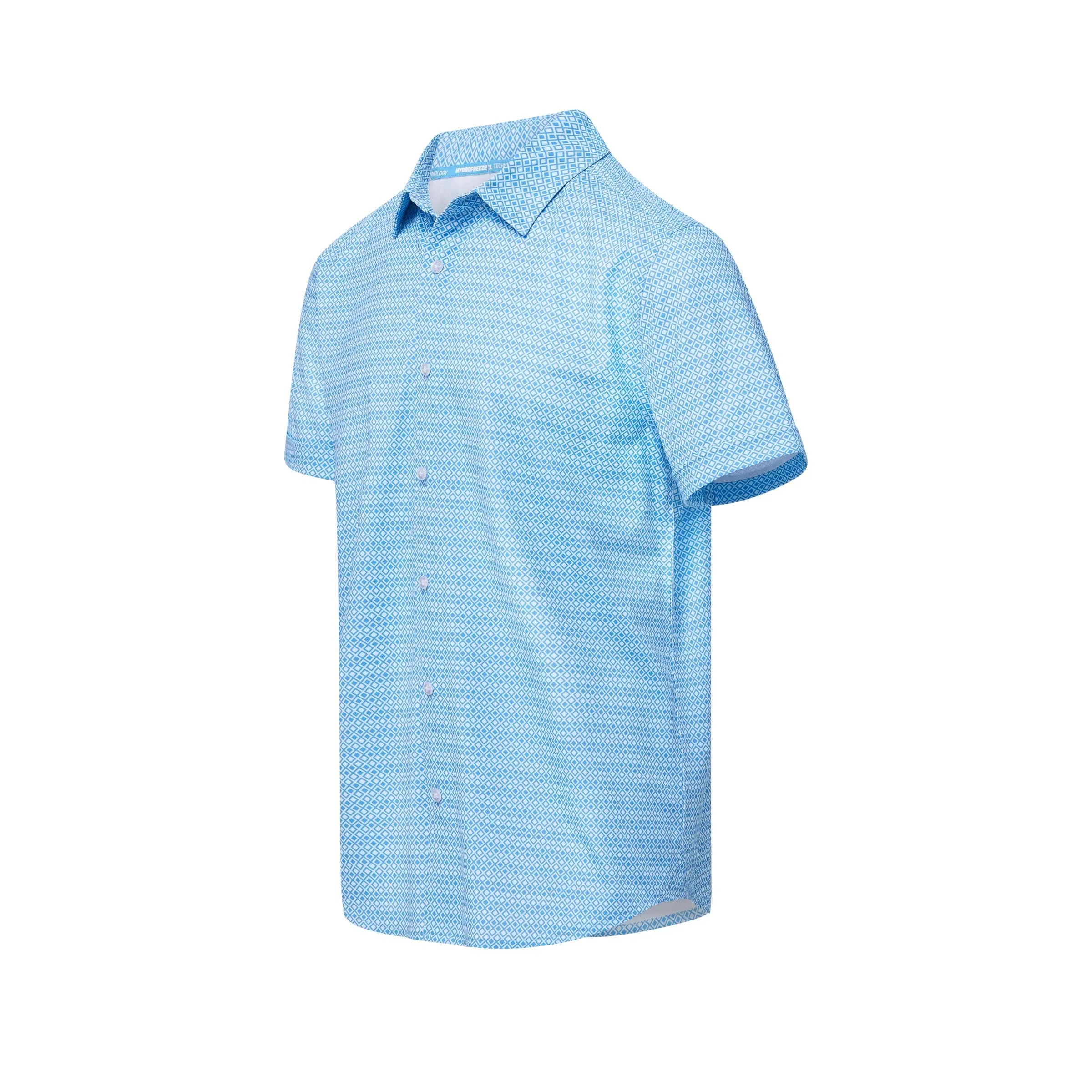 Men's Cooling Button Down Shirt - Short Sleeve - Magna Ready