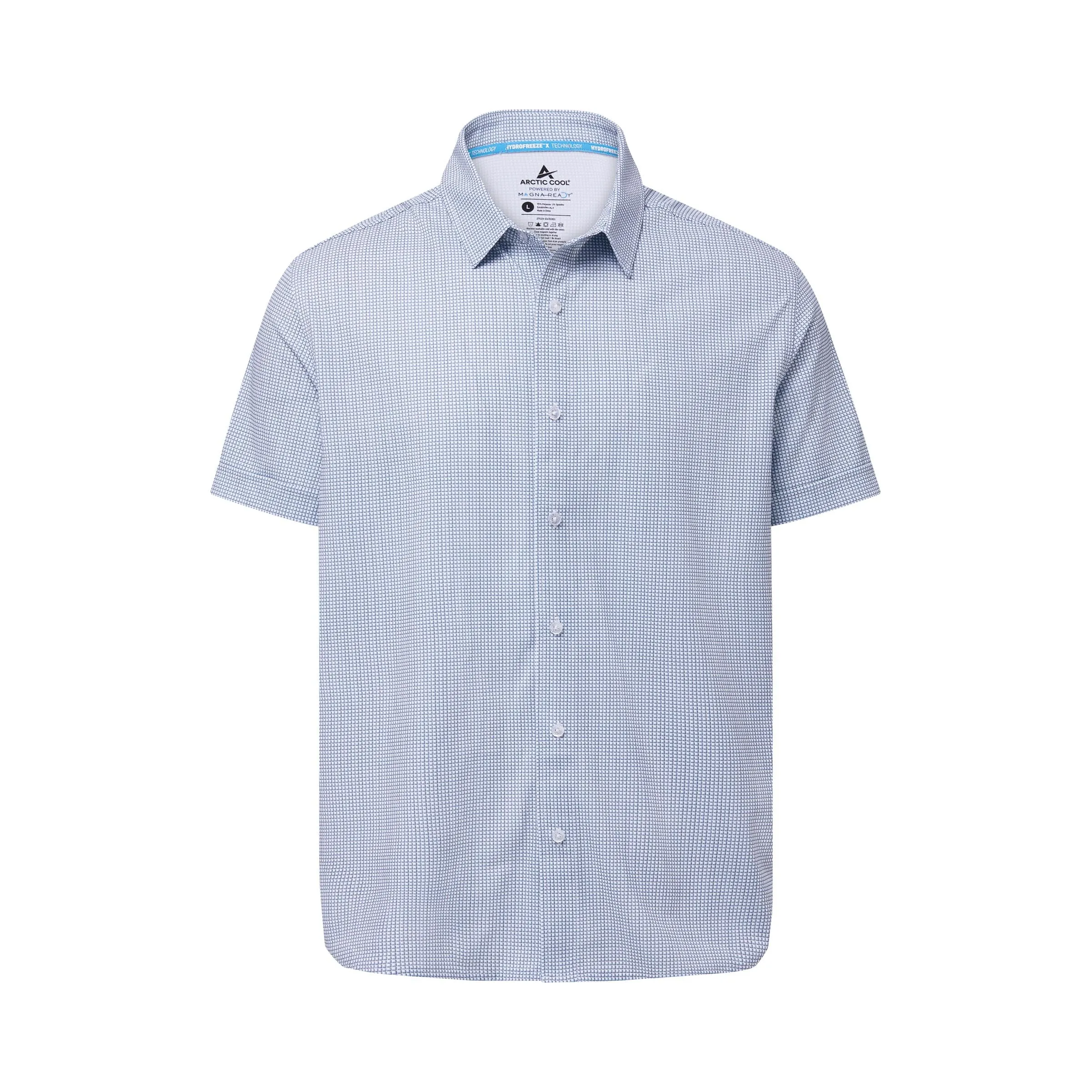 Men's Cooling Button Down Shirt - Short Sleeve - Magna Ready