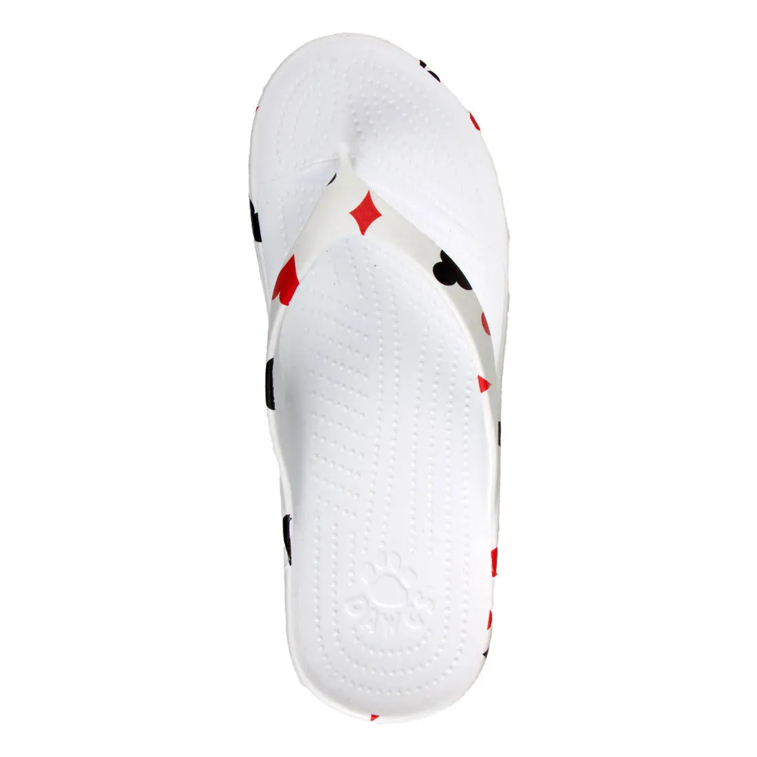 Men's Flip Flops - Hearts, Diamonds, Spades, Clubs