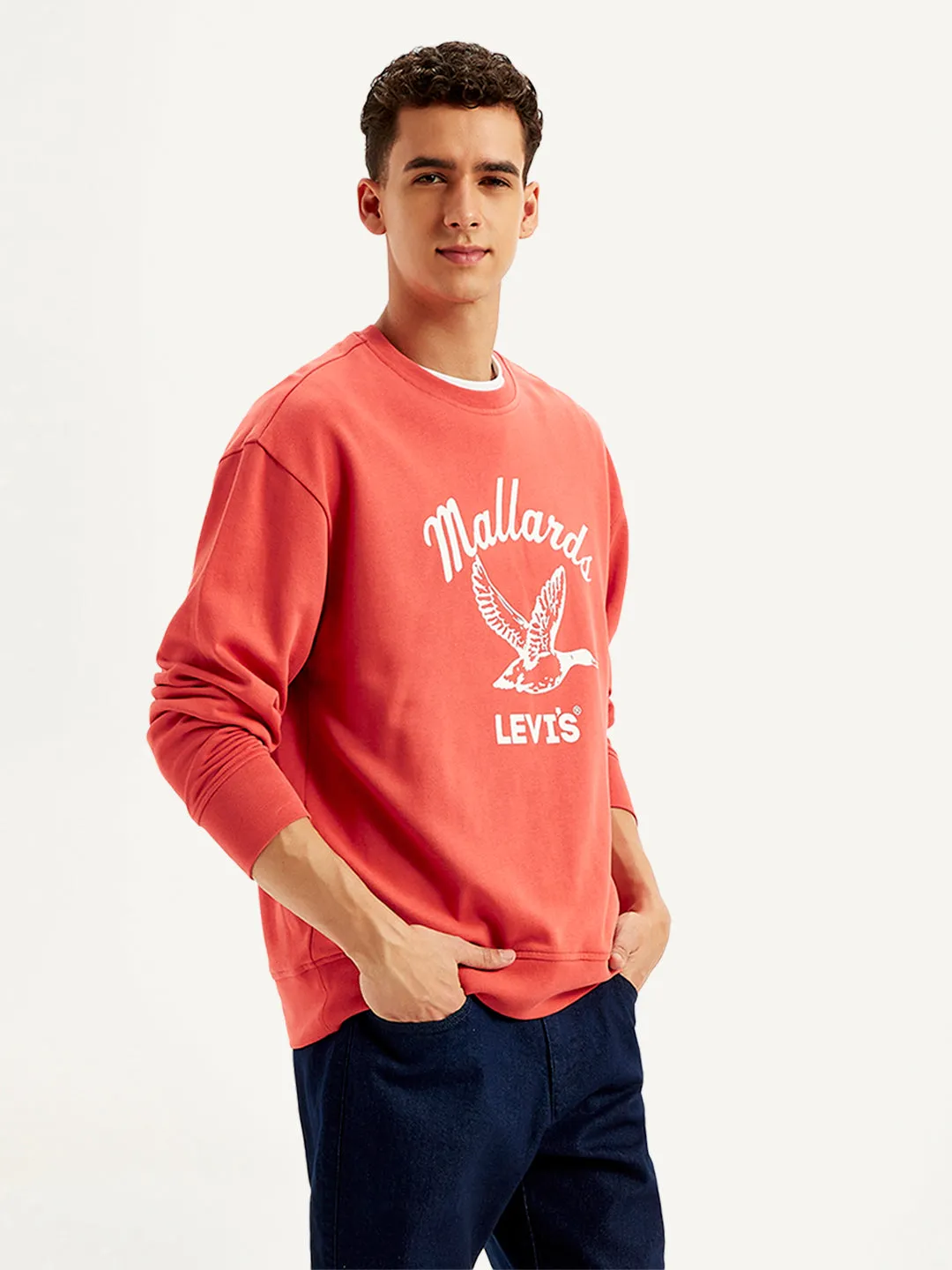 Men's Graphic Print Regular Fit Sweatshirt