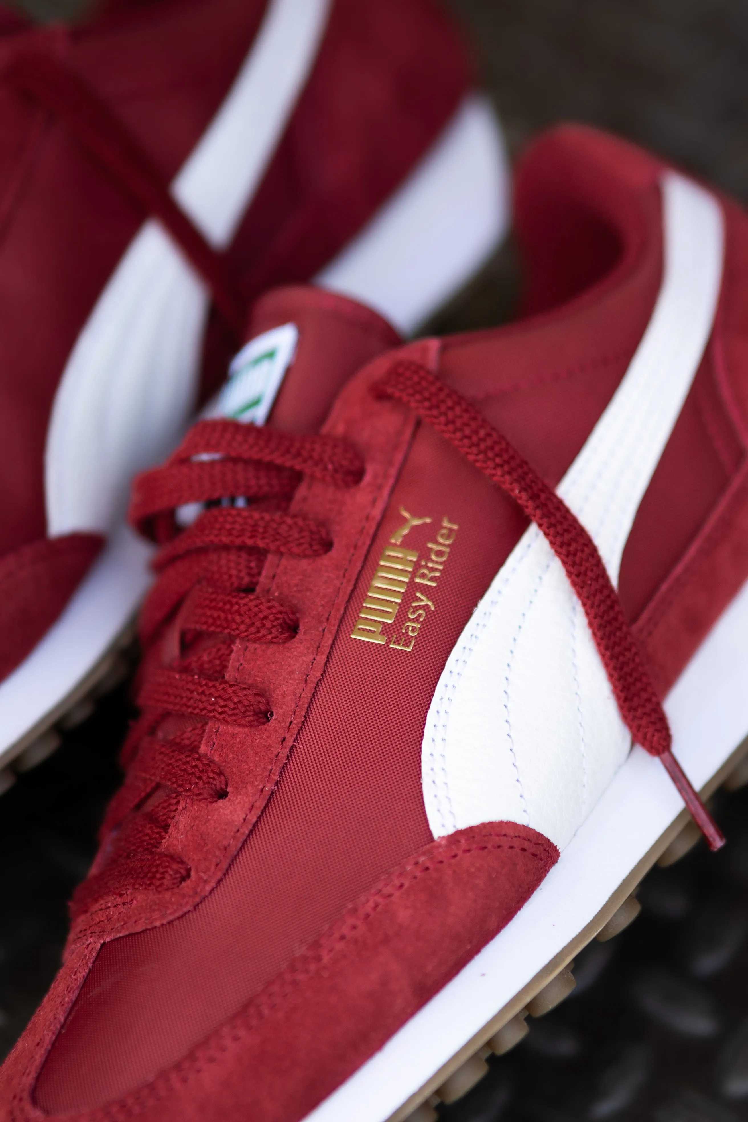 Mens Puma Easy Rider Vintage (Intense Red/Puma White)