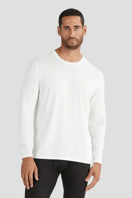 Men's Ventilator LS Performance Tee - White