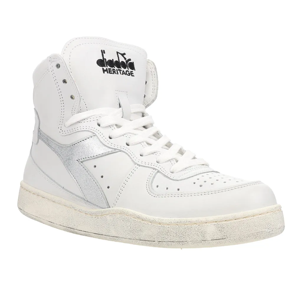 Mi Basket Used Metallic High Top Sneakers