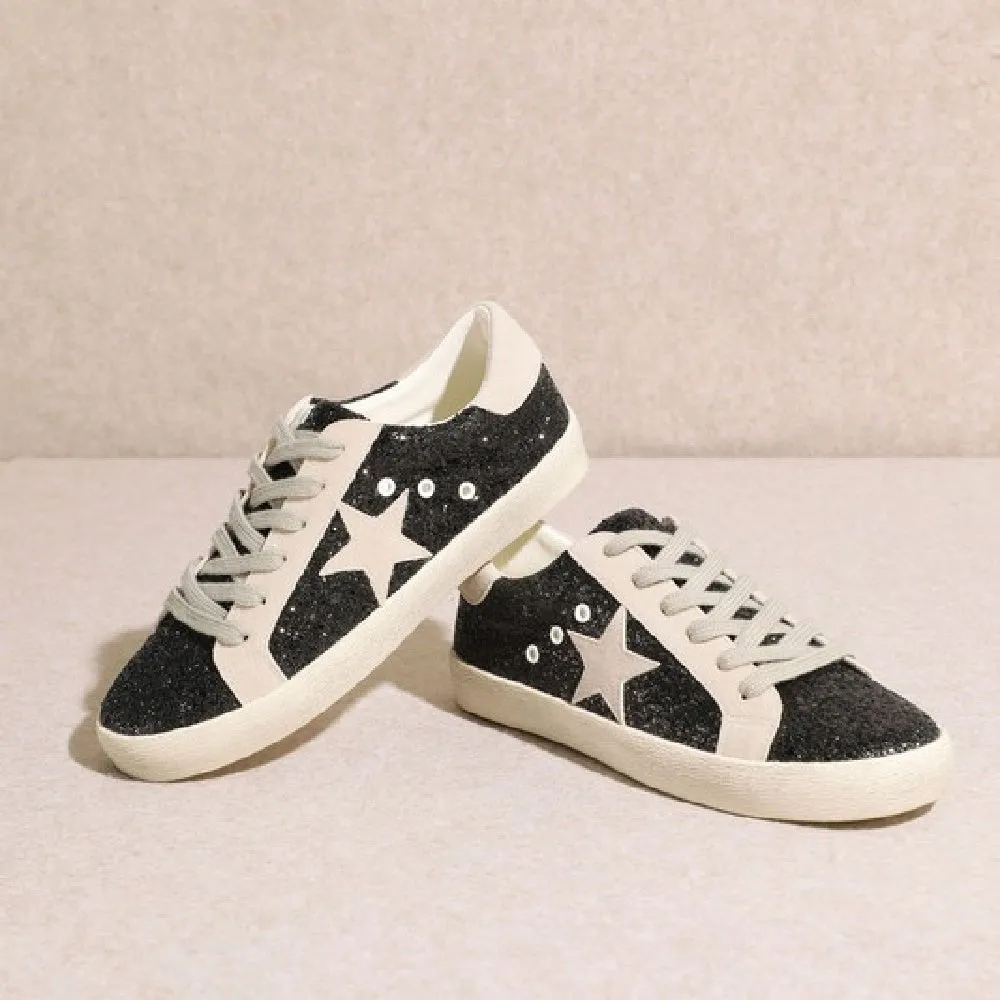 Midnight Glazed Star Sneakers