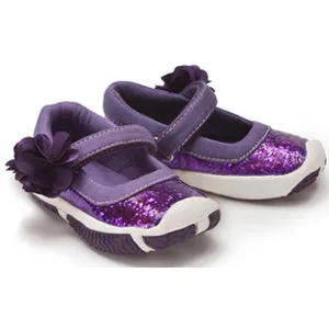 Morgan and Milo Infant Sparkle Floral MJ Purple