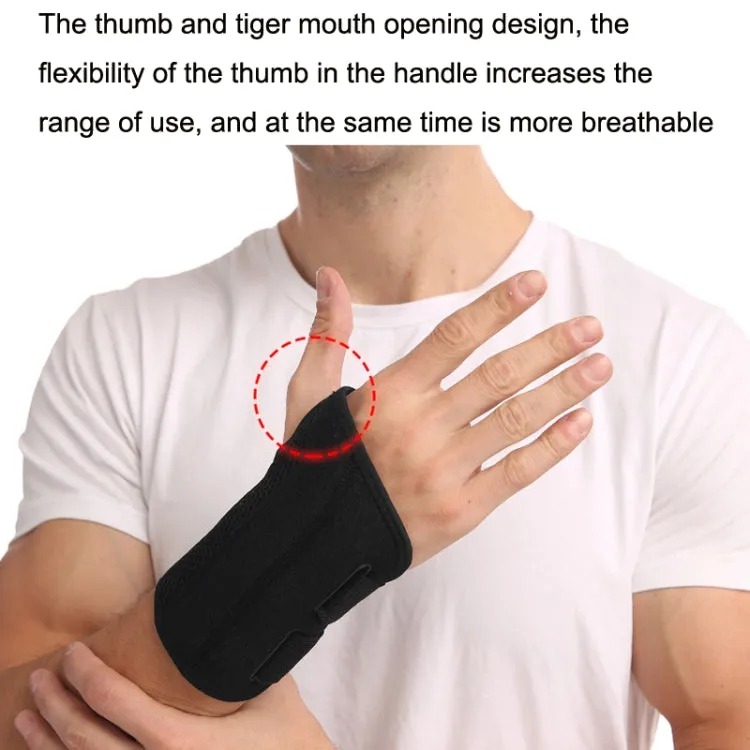 Mouse Tendon Sheath Compression Support Breathable Wrist Guard, Specification: Left Hand L / XL(Silver Gray)