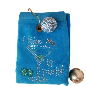 Navika Golf Towel - I Like It Dirty (Aqua)