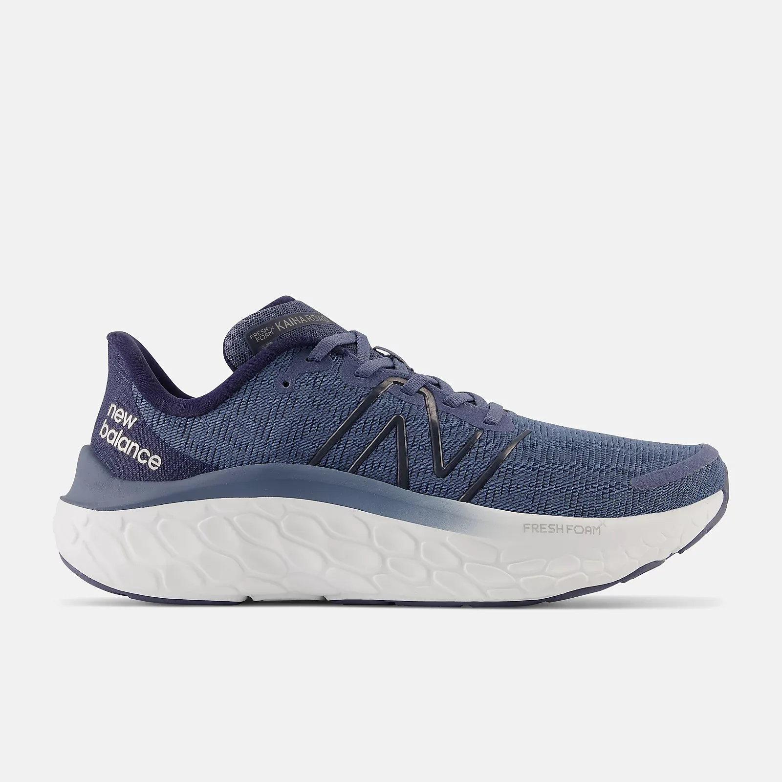 New Balance Men's Fresh Foam X Kaiha Road Shoes - Vintage Indigo / Natural Indigo / Silver Metallic