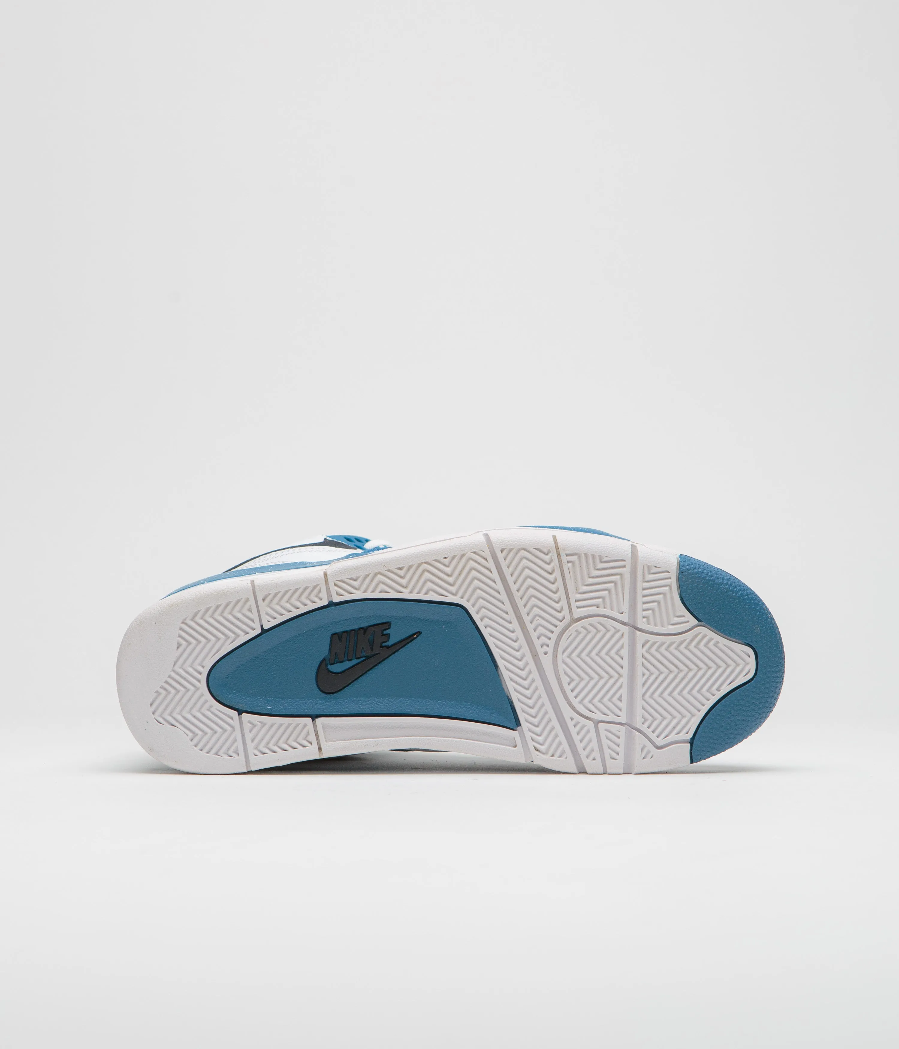 Nike Air Flight 89 Shoes - White / Dark Obsidian - Brigade Blue