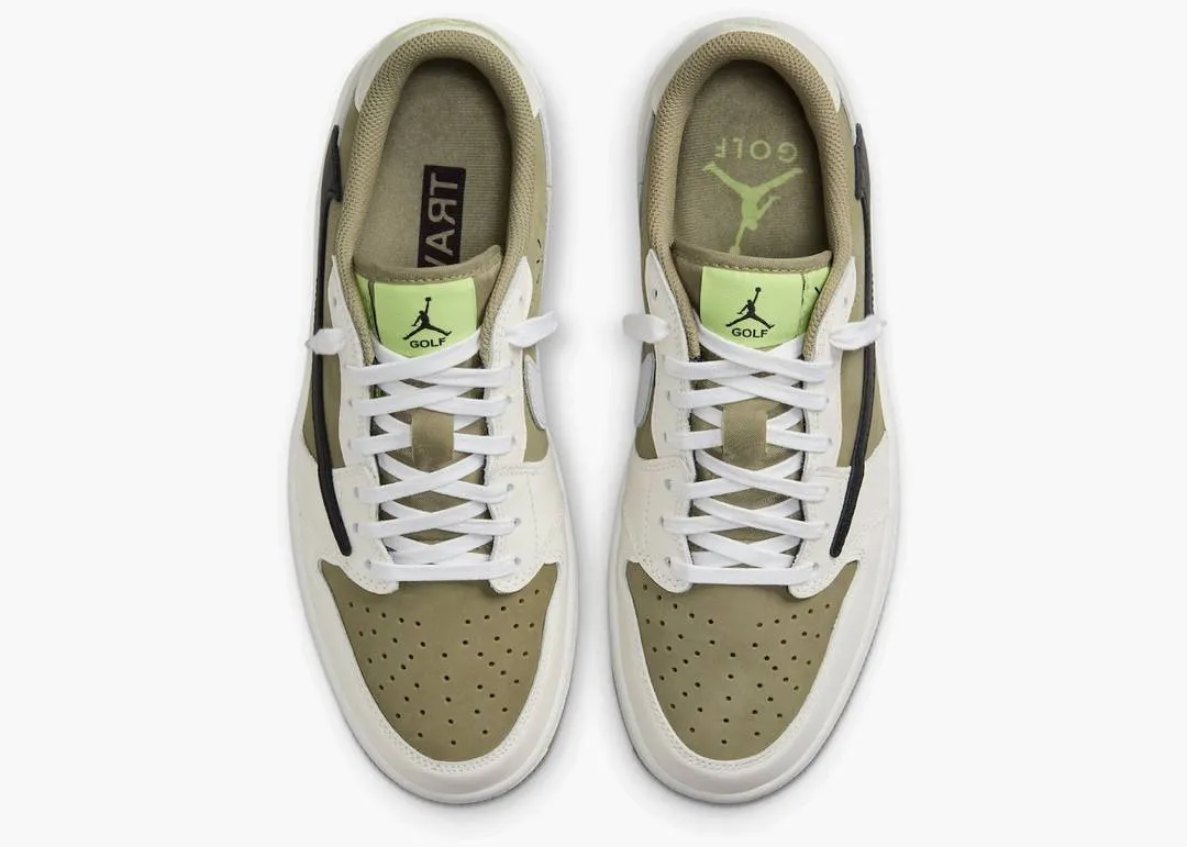 Nike Air Jordan 1 Retro Low Golf Travis Scott Neutral Olive