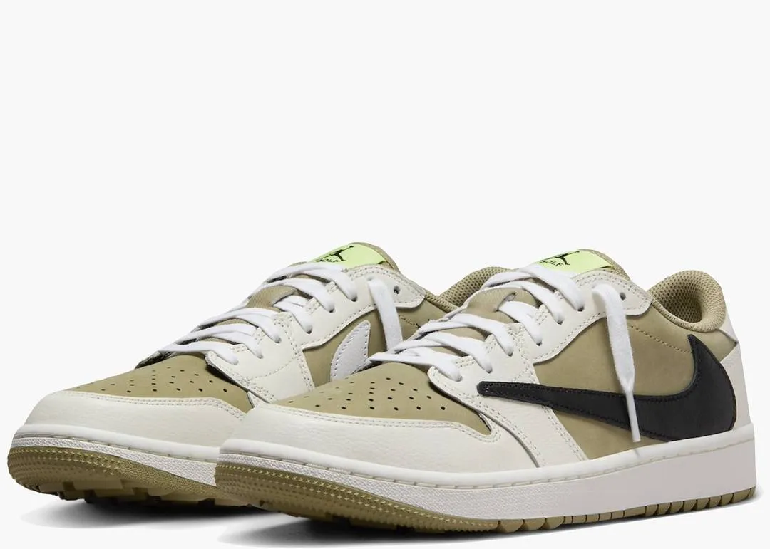 Nike Air Jordan 1 Retro Low Golf Travis Scott Neutral Olive