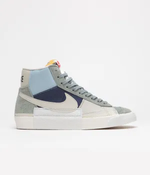 Nike Blazer Mid Pro Club Shoes - Mica Green / Light Bone - Midnight Navy