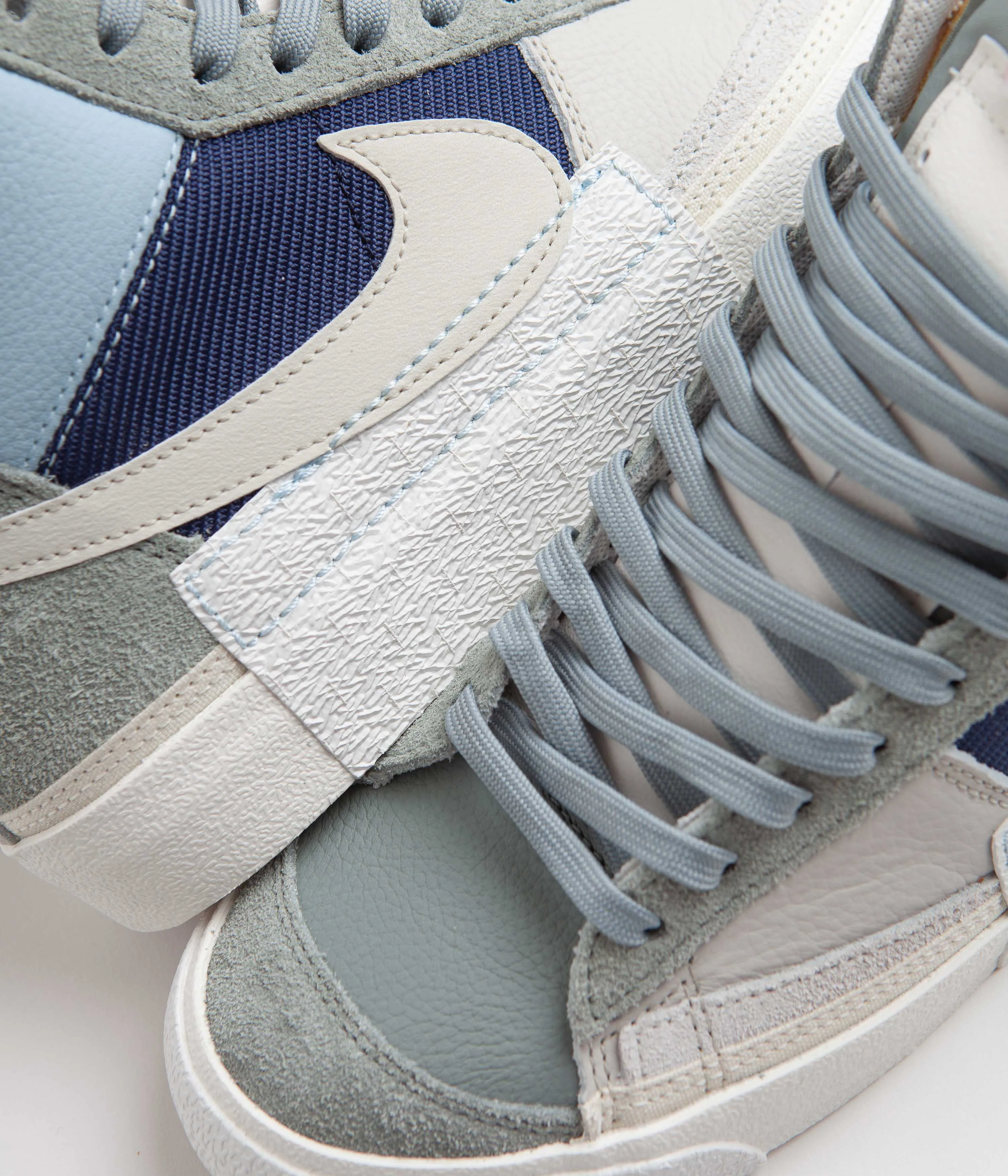 Nike Blazer Mid Pro Club Shoes - Mica Green / Light Bone - Midnight Navy