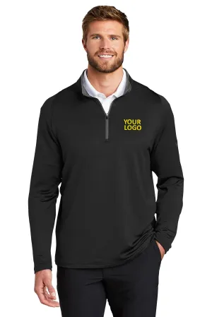 Nike Dri-FIT Stretch Custom Quarter Zip Cover-Ups, Black/ Dark Grey