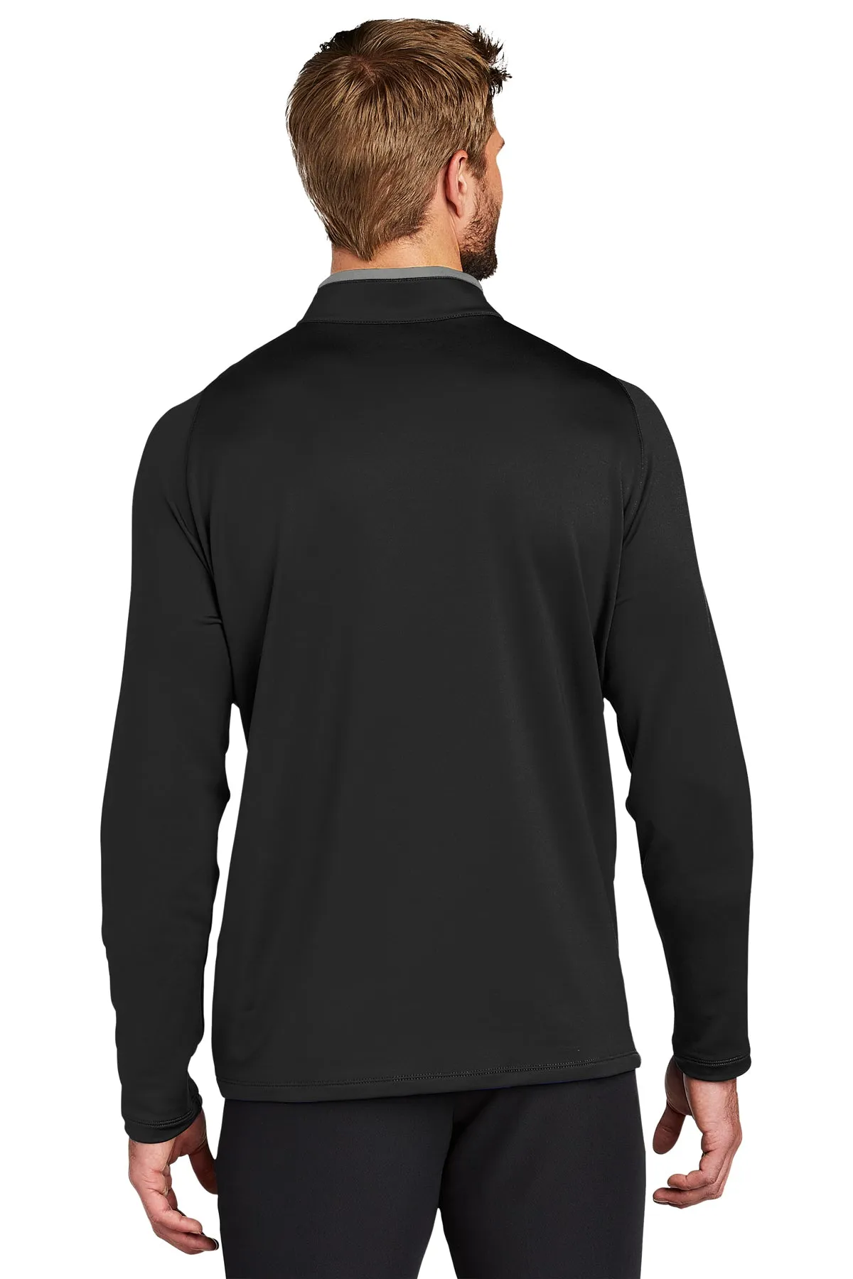 Nike Dri-FIT Stretch Custom Quarter Zip Cover-Ups, Black/ Dark Grey