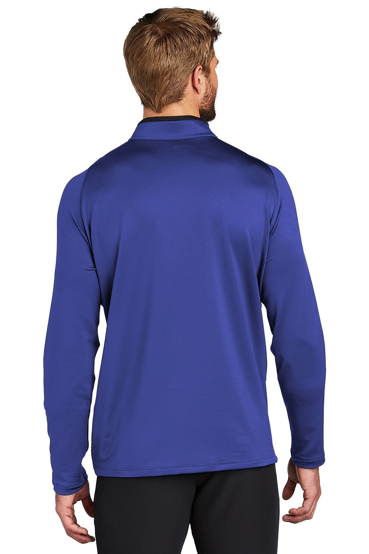 Nike Dri-FIT Stretch Custom Quarter Zip Cover-Ups, Deep Royal Blue/ Black