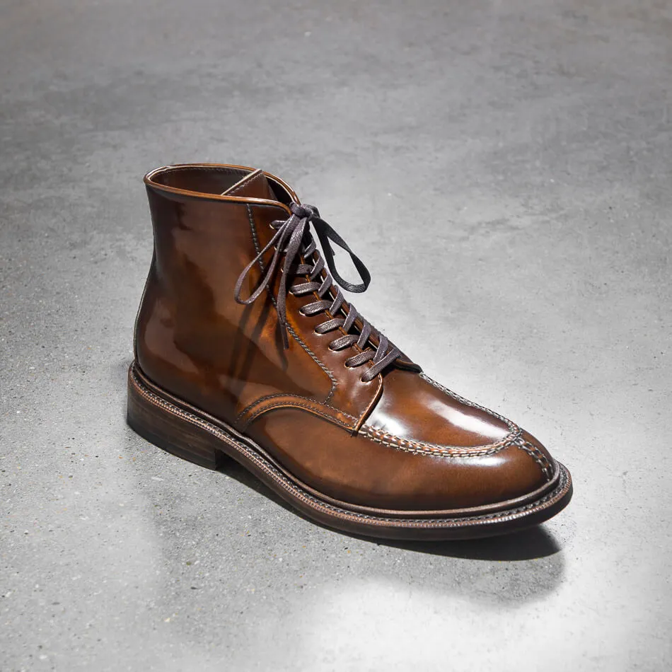 Norwegian Toe Tanker Boots, Glossy Leather