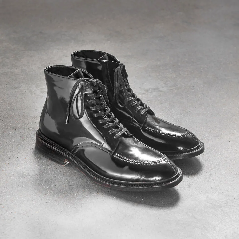 Norwegian Toe Tanker Boots, Glossy Leather