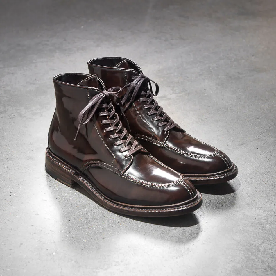 Norwegian Toe Tanker Boots, Glossy Leather