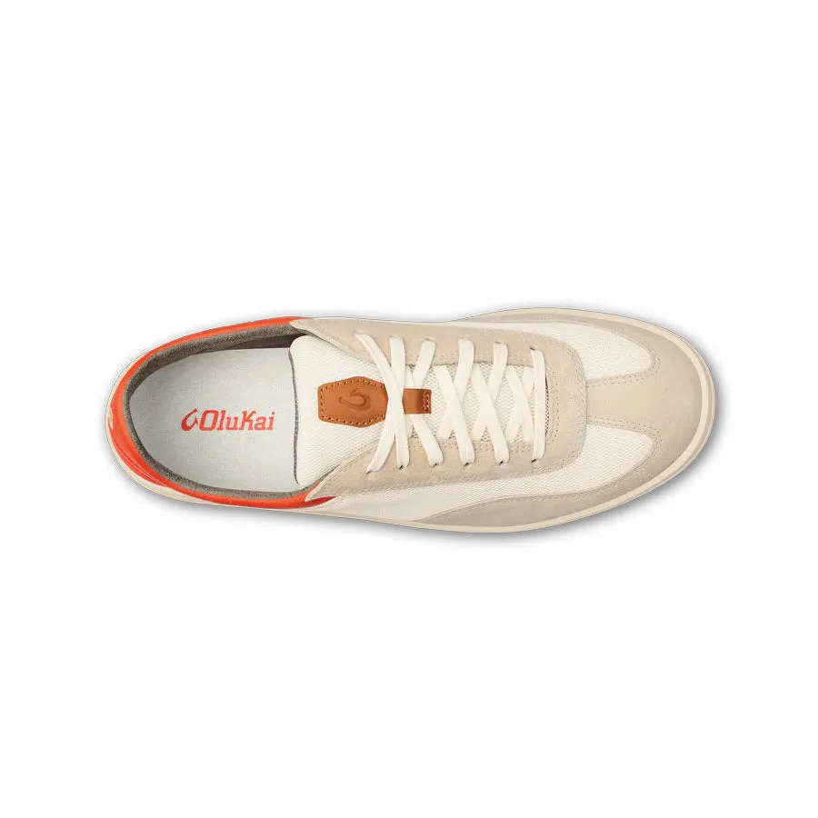 OLUKAI PUNINI OFF WHITE MOLTEN ORANGE - MENS