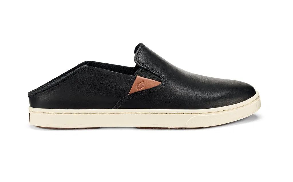 OluKai Womens Pehuea Leather Slip On Sneaker