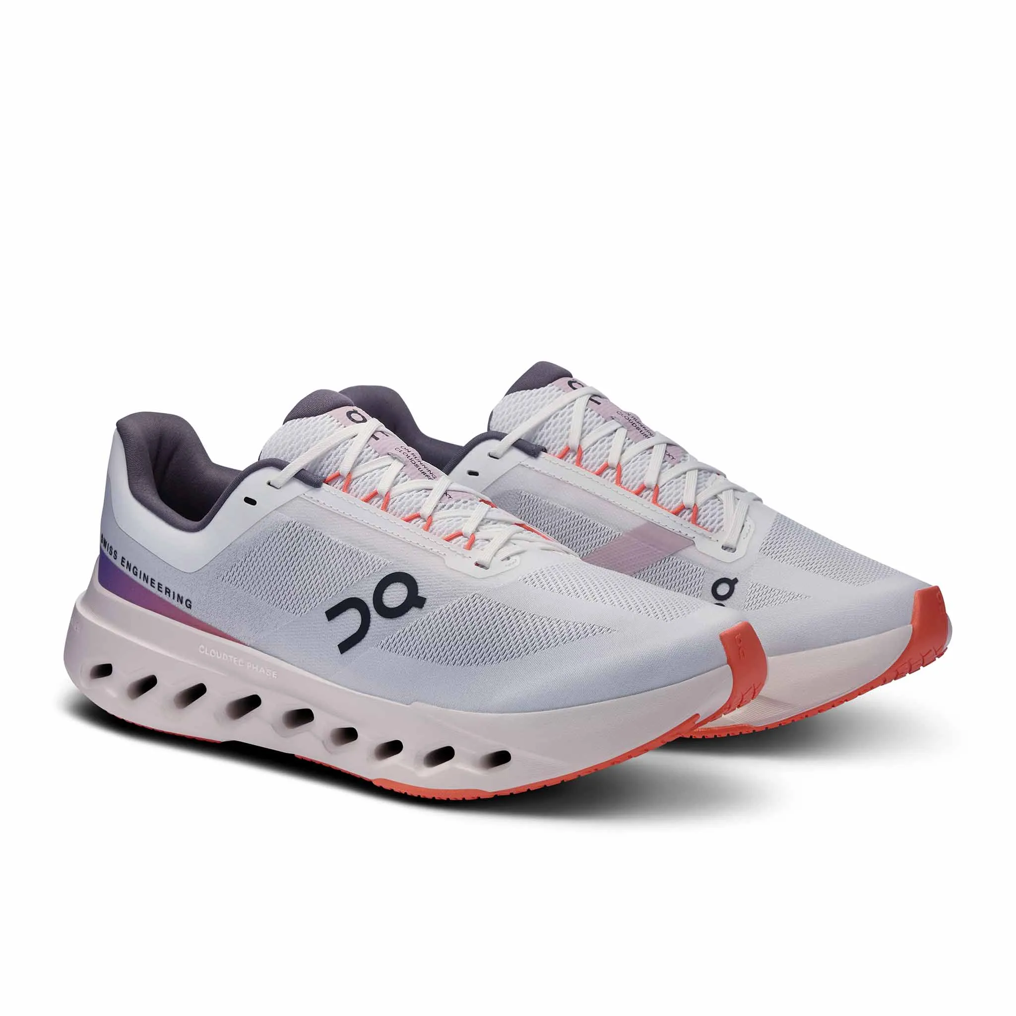 On | Men's Cloudsurfer Next Running Shoes - White/Flame